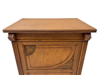 Arts & Crafts Art Nouveau One-Door Cabinet, 1900s